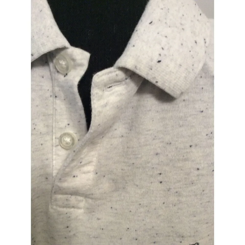 Original Penguin Golf Polo Off White Blue Specks Large L Munsingwear